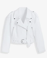 I.n.c. International Concepts Women's Belted Moto Jacket, Macy's Exclusive