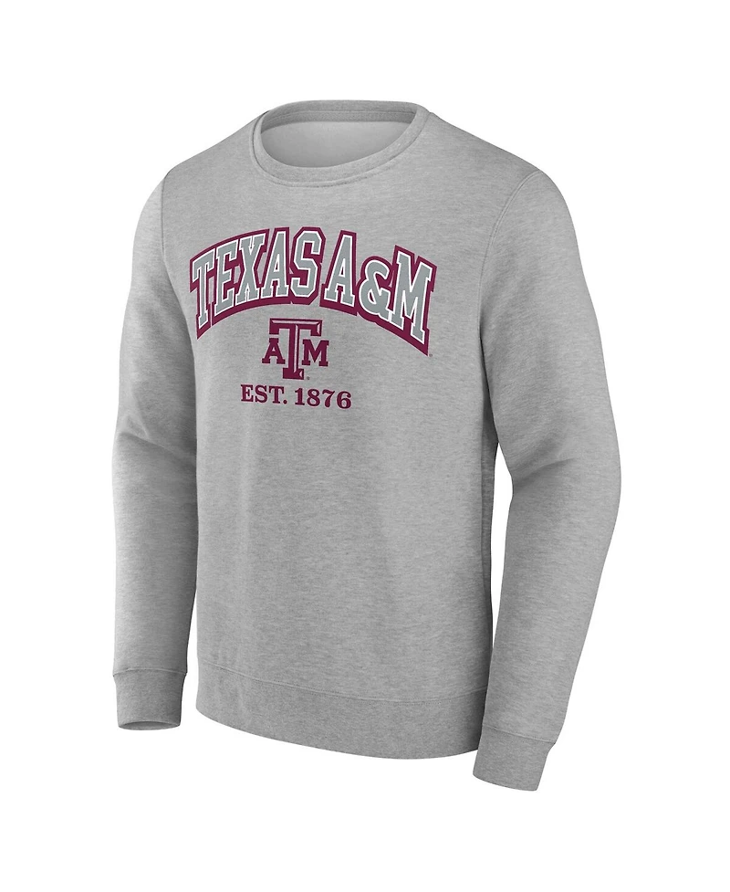 Fanatics Men's Gray Texas A M Aggies Original Fleece Pullover Sweatshirt