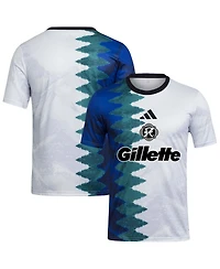 Adidas Men's White New England Revolution 2025 Gaming Aeroready Pre-Match Jerseys