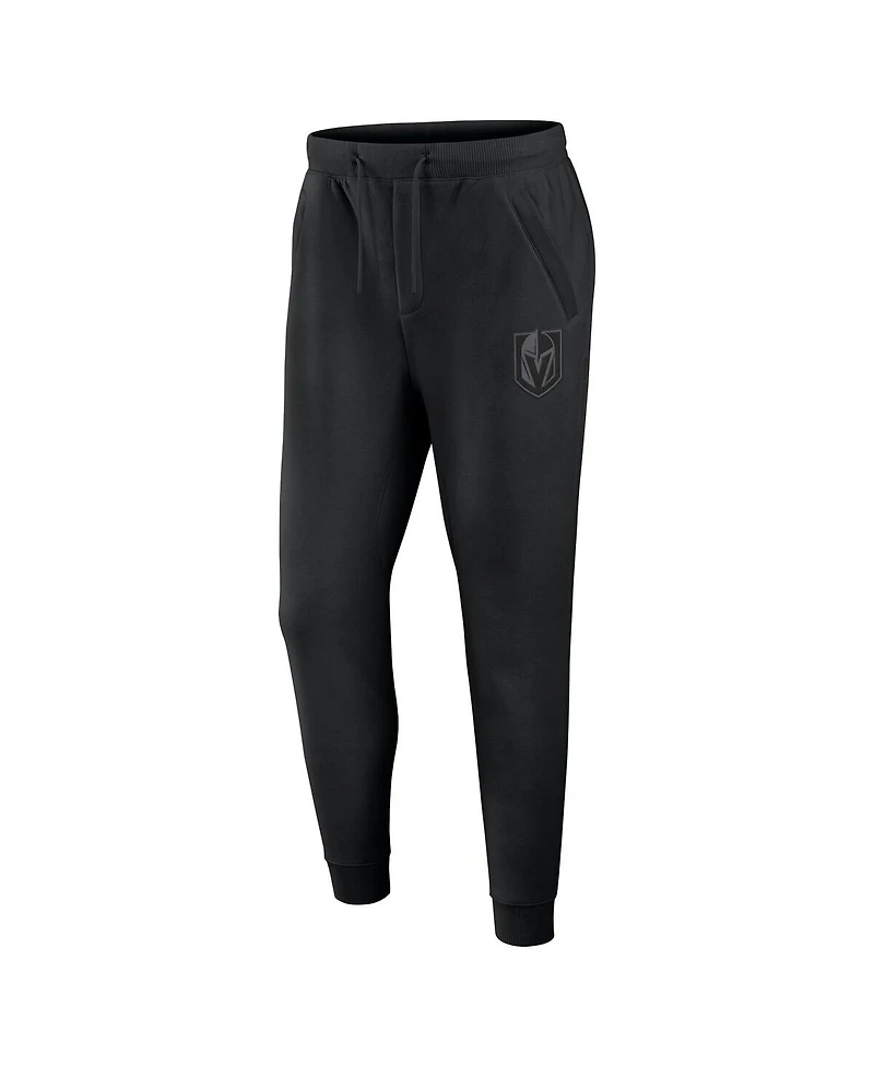 Fanatics Men's Black Vegas Golden Knights Authentic Pro Road Fleece Sweatpants