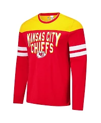G-iii Sports by Carl Banks Men's Red/Gold Kansas City Chiefs Adaptive Hail Mary Long Sleeve T-Shirt