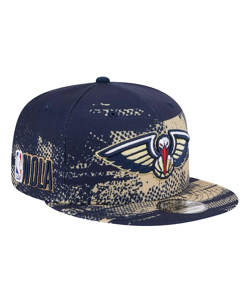 New Era Men's Navy New Orleans Pelicans Tip-Off 9FIFTY Snapback Hat