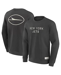 Fanatics Men's Charcoal New York Jets Elements Future Ground Lettering Pullover Sweatshirt