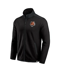 Darius Rucker Collection by Fanatics Men's Black Cincinnati Bengals Colorblock Polar Fleece Full-Zip Jacket