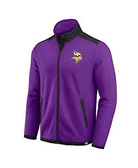 Darius Rucker Collection by Fanatics Men's Purple Minnesota Vikings Colorblock Polar Fleece Full-Zip Jacket