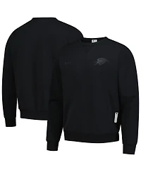 Nike Men's Black Oklahoma City Thunder Authentic Standard Issue Travel Dri-fit Pullover Sweatshirt