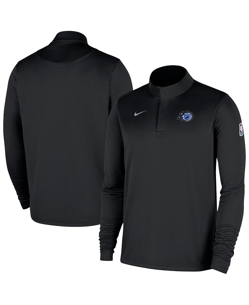 Nike Men's Black Orlando Magic 2025/26 Authentic Coaches Quarter-Zip Dri-Fit Sweatshirt