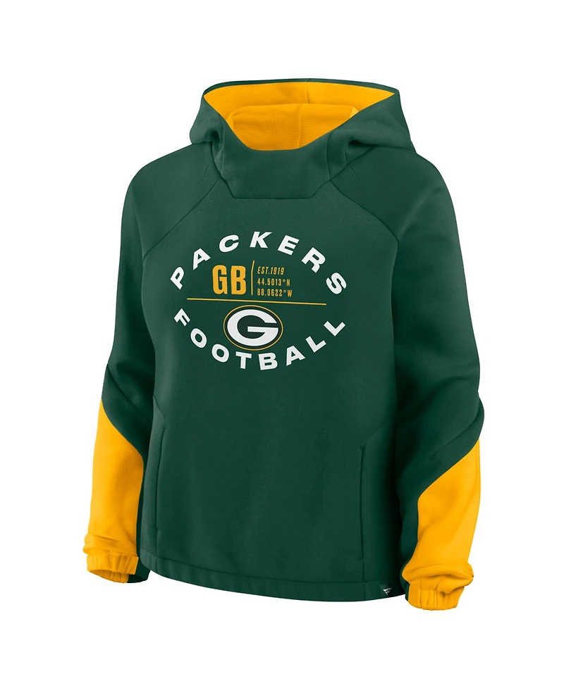 Fanatics Women's Green Bay Packers Oversized Redzone Bubble Screen Pullover Hoodie