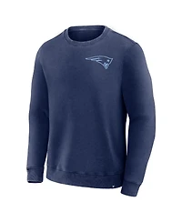 Fanatics Men's Navy New England Patriots Deep Route Pullover Sweatshirt