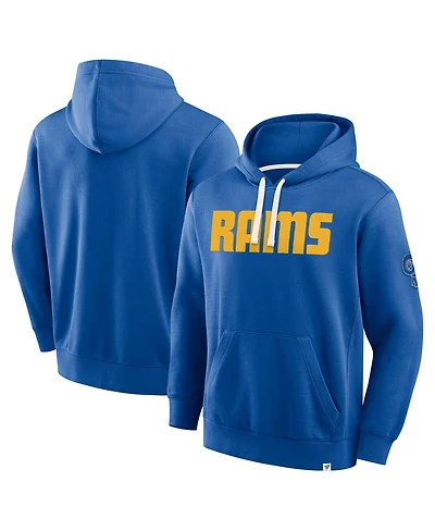 Fanatics Men's Royal Los Angeles Rams New Horizons Heritage Pullover Hoodie