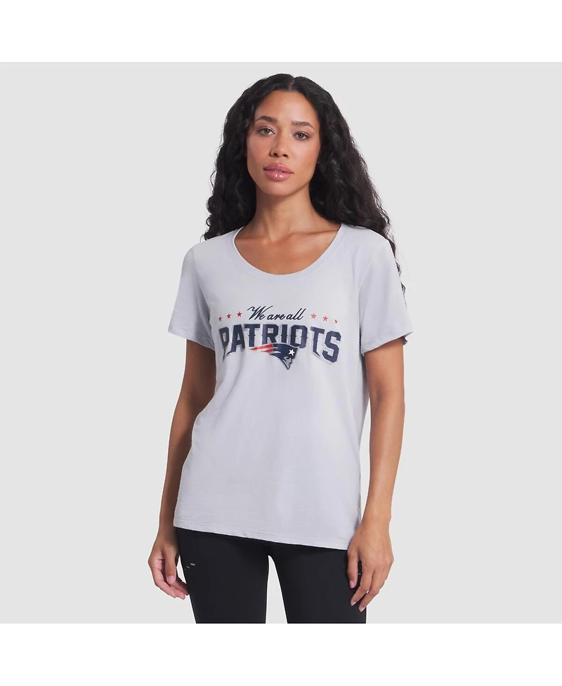 Nike Women's Silver New England Patriots 2025 Rivalries Collection Slub Dri-fit T-Shirt