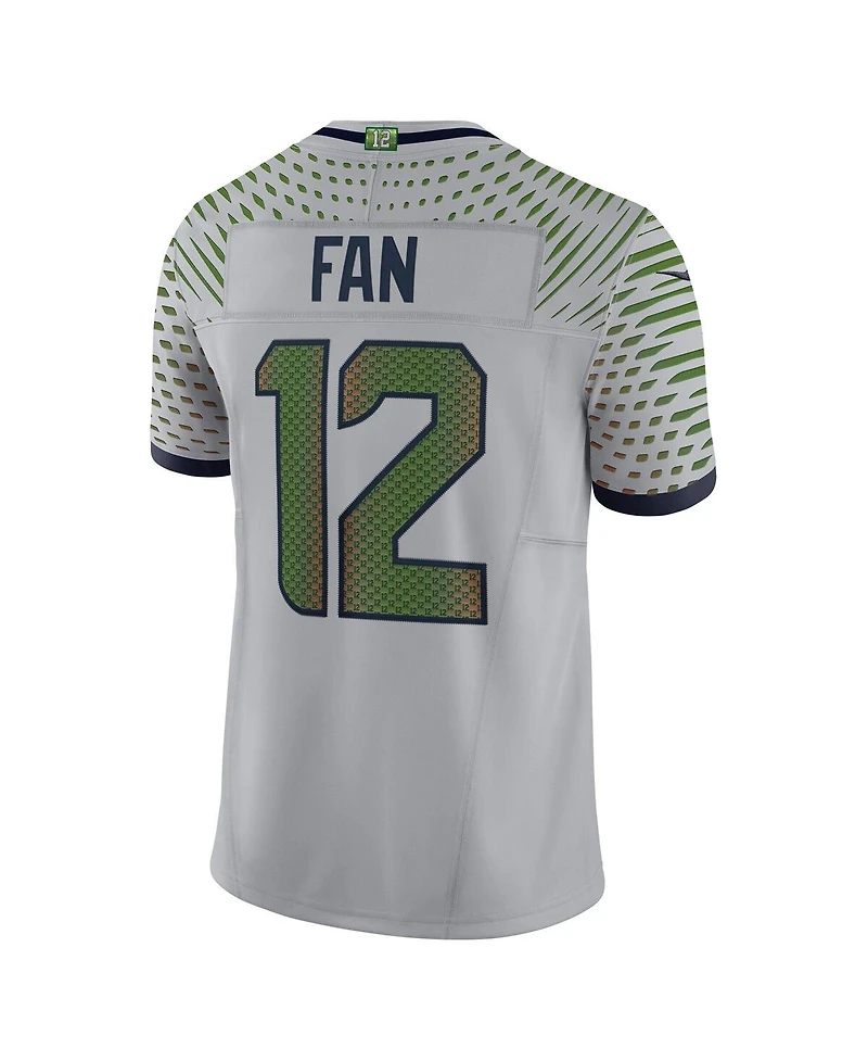 Nike Men's 12s Wolf Gray Seattle Seahawks 2025 Rivalries Collection Limited Jersey