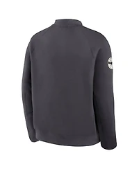 Nike Men's Anthracite Oregon Ducks Shoe Duck Tech Fleece Full-Zip Jacket