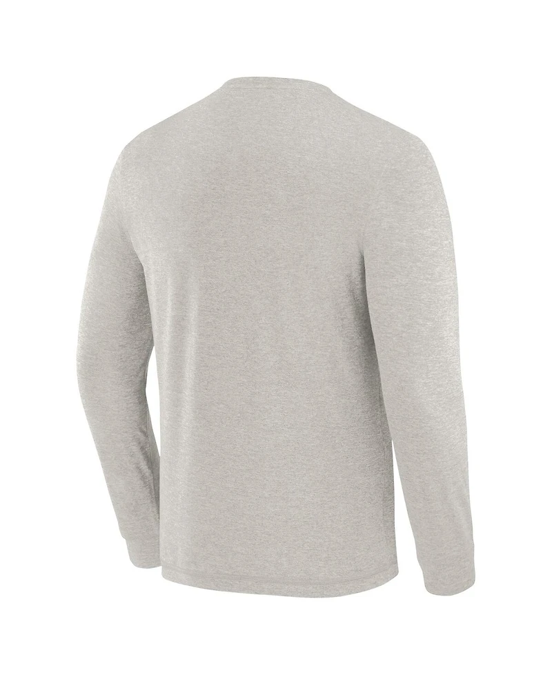 J. Palmer Men's Gray Philadelphia Eagles Four Down Long Sleeve T-Shirt
