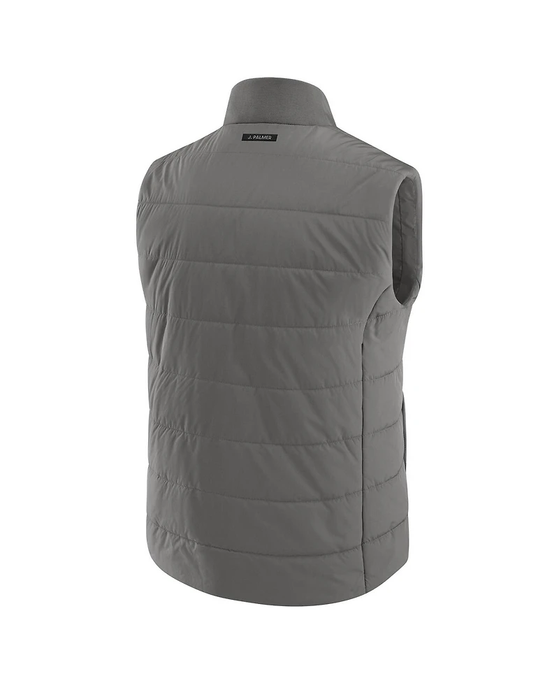 J. Palmer Men's Graphite New York Giants Front Office Full-Zip Vest