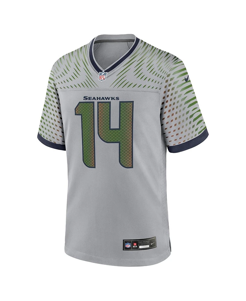 Nike Men's Sam Darnold Wolf Gray Seattle Seahawks 2025 Rivalries Collection Game Jersey