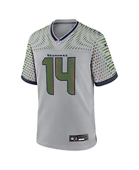Nike Men's Sam Darnold Wolf Gray Seattle Seahawks 2025 Rivalries Collection Game Jersey