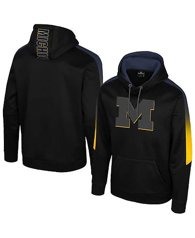 Colosseum Men's Black Michigan Wolverines the Gang Blackout Hoodie