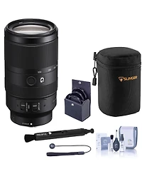 Sony E 70-350mm f/4.5-6.3 G Oss Lens, Bundle with 67mm Filter Kit, Soft Lens Case and Cleaning Kit