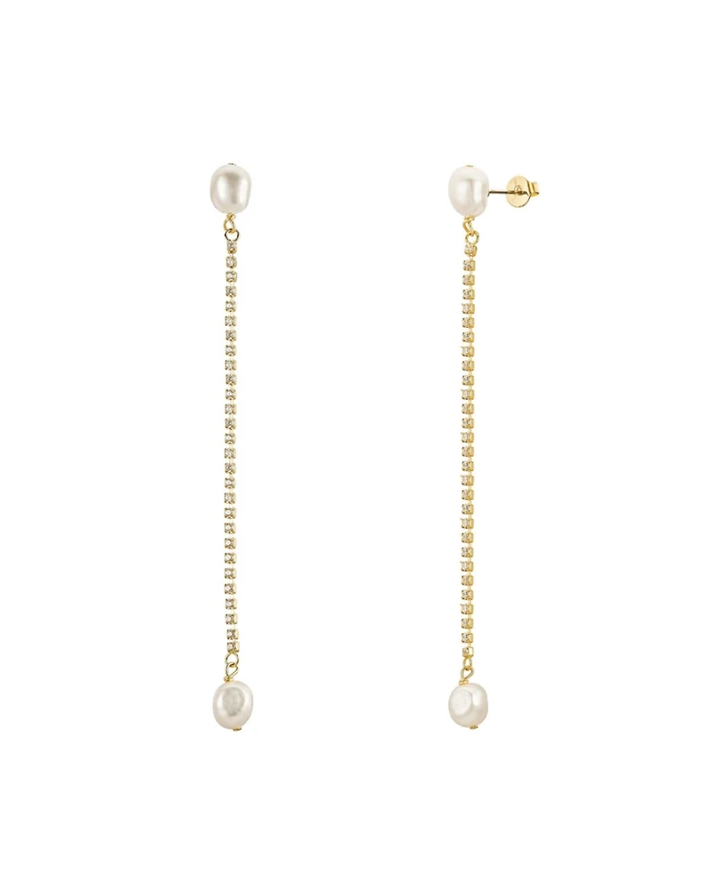 Untamed Petals Sarah Crystal and Pearl Drops