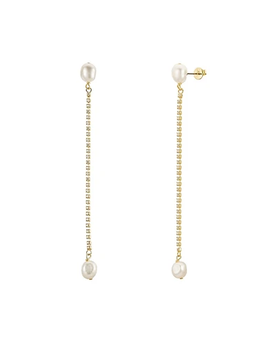 Untamed Petals Sarah Crystal and Pearl Drops