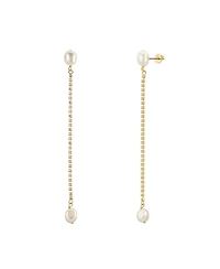 Untamed Petals Sarah Crystal and Pearl Drops