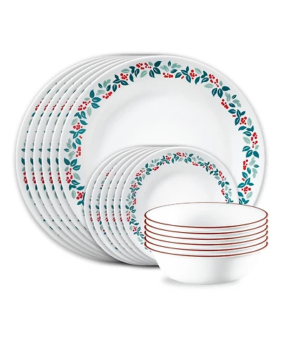Corelle Be Merry 18-Pc. Dinnerware Set, Service For 6