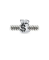 Bling Jewelry Set of 2 Good Luck Money Bag Charm Bead Sterling Silver for European Bracelet
