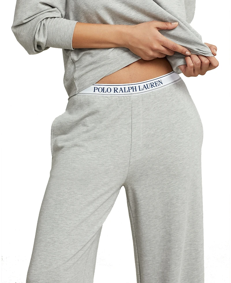 Polo Ralph Lauren Women's 2-Piece Crewneck Top and Pants Pajama Set