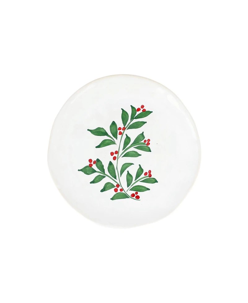 Vietri Aria Holiday Cocktail Plate
