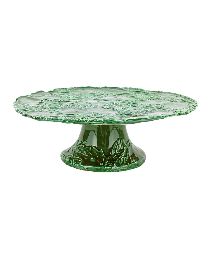 Vietri Lastra Figural Cake Stand