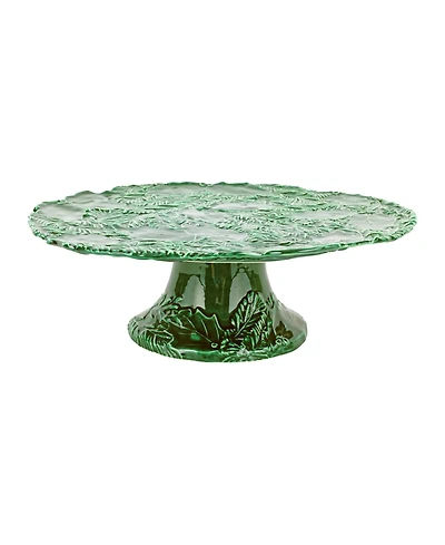 Vietri Lastra Figural Cake Stand
