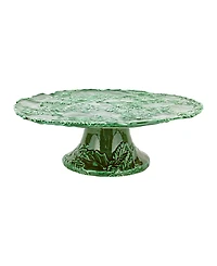Vietri Lastra Figural Cake Stand