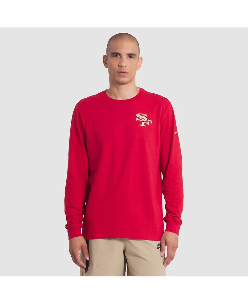 Nike Men's Scarlet San Francisco 49ers 2025 Rivalries Collection Essential Long Sleeve T-Shirt