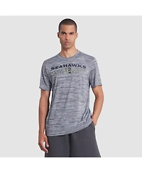 Nike Men's Wolf Gray Seattle Seahawks 2025 Rivalries Collection Sideline Velocity Dri-fit T-Shirt