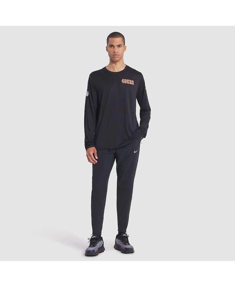 Nike Men's Black San Francisco 49ers 2025 Rivalries Collection Sideline Legend Dri-fit Long Sleeve T-Shirt