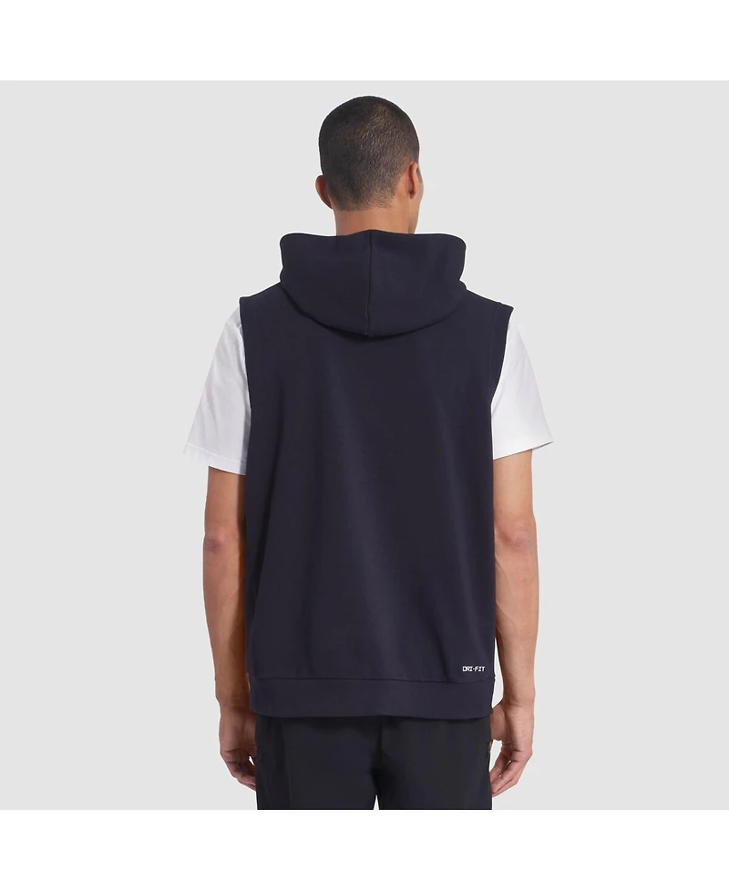 Nike Men's Midnight Blue Los Angeles Rams 2025 Rivalries Collection Standard Issue Sideline Dri-fit Sleeveless Hoodie