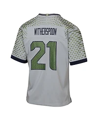 Nike Big Boys and Girls DeVon Witherspoon Wolf Gray Seattle Seahawks 2025 Rivalries Collection Game Jersey