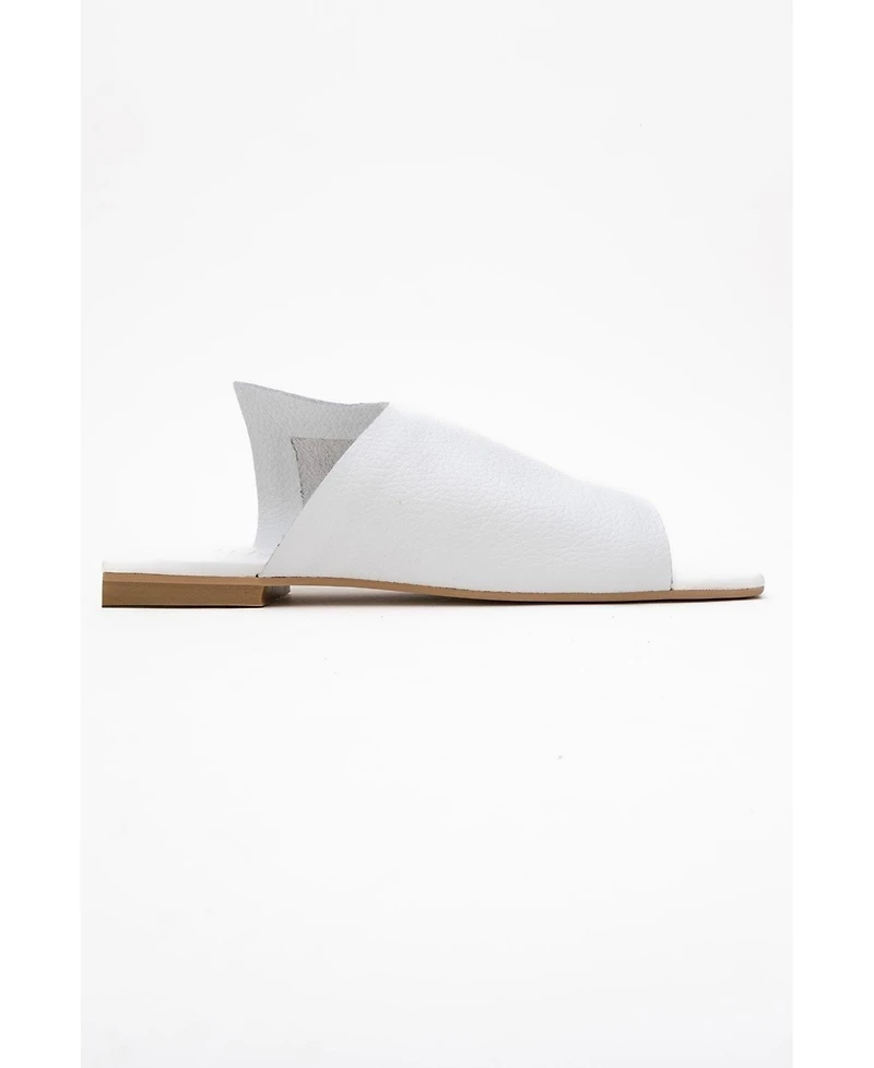 Forever & Always Shoes Orianna Leather Slide Sandal (Women)