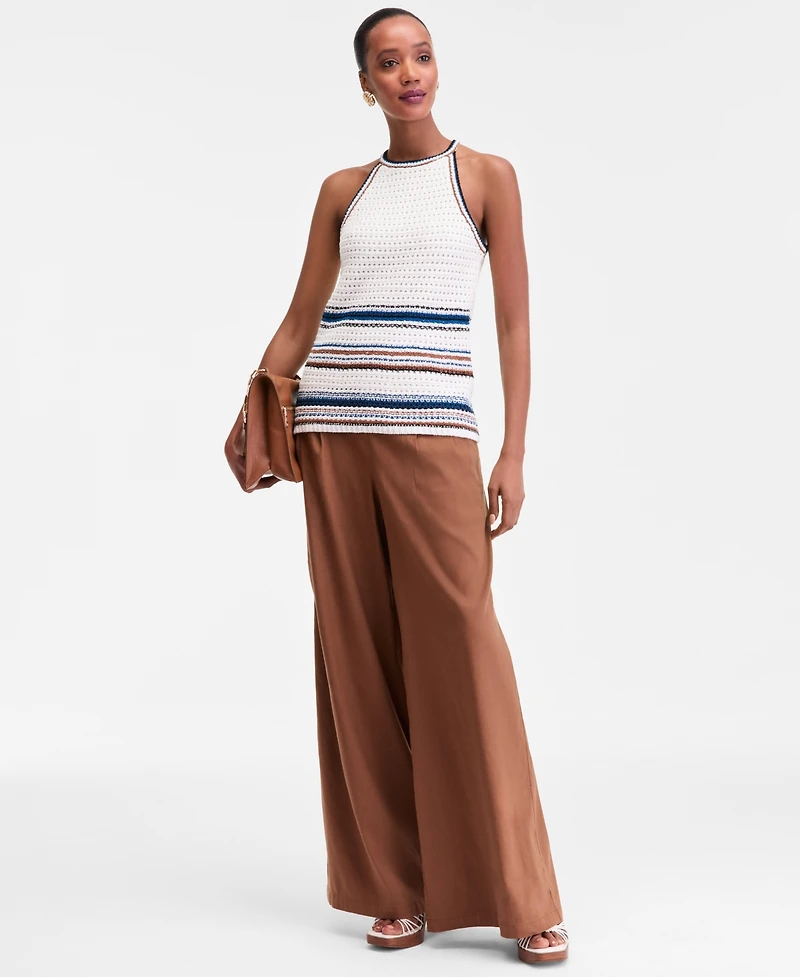 I.n.c. International Concepts Women's Sleeveless Crochet Sweater, Macy's Exclusive