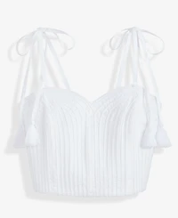 I.n.c. International Concepts Women's Soutache Tassel-Strap Crop Top, Macy's Exclusive