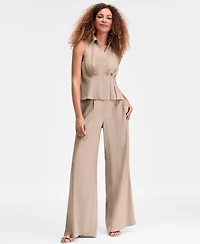 I.n.c. International Concepts Women's Sleeveless Collared Linen Button-Down Shirt, Macy's Exclusive