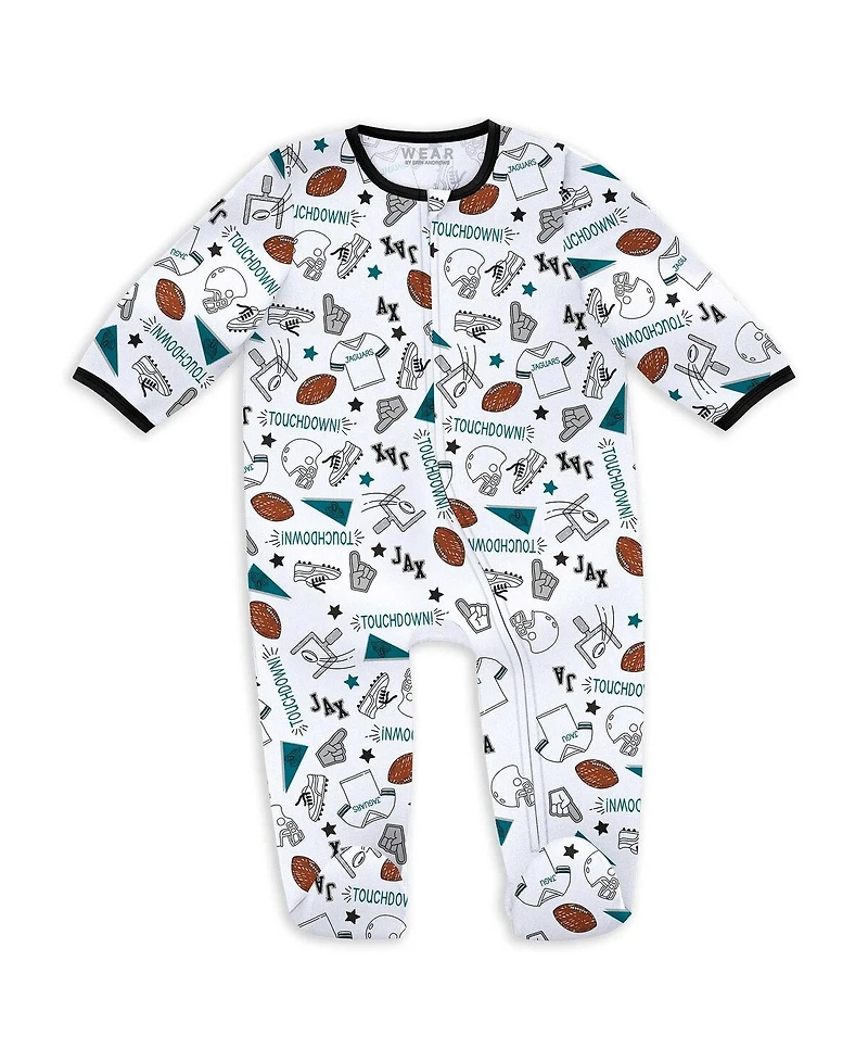 Wear by Erin Andrews Baby Boys and Girls Jacksonville Jaguars Sleep Play Set