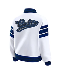 Wear by Erin Andrews Women's White Indianapolis Colts Full-Snap Fleece Sweatshirt Jacket