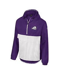 Colosseum Men's Purple Tcu Horned Frogs Reloaded Anorak Half-Zip Jacket