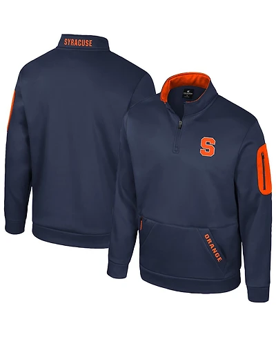 Colosseum Men's Navy Syracuse Orange Mainframe Quarter-Zip Fleece Jacket