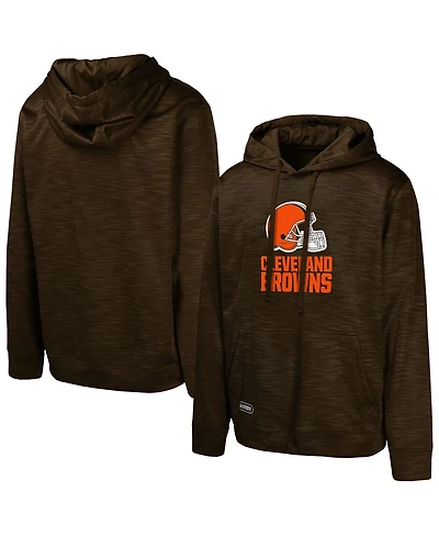 Outerstuff Men's Brown Cleveland Browns Streak Fleece Pullover Hoodie
