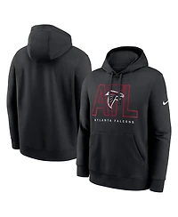 Nike Men's Black Atlanta Falcons Busted Play Club Fleece Pullover Hoodie