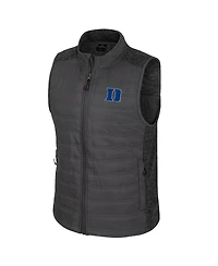 Colosseum Men's Charcoal Duke Blue Devils Nightman Full-Zip Puffer Vest