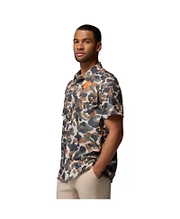 Columbia Men's Camo Clemson Tigers Super Slack Tide Omni-Wick Button-Up Shirt